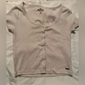 Hollister Cream Shirt XS